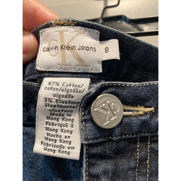 Calvin Klein Skinny Ankle Jeans | Women’s 8 | Slit Hem, Stretch Denim - Picture 3 of 6